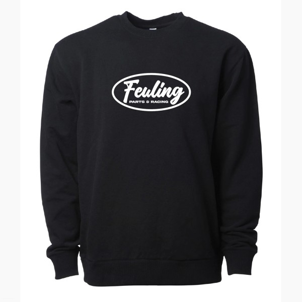 Oval Script Crew sweatshirt, Black