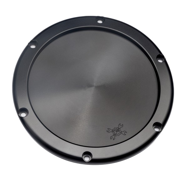 SOLID BA AIR CLEANER COVER, BLACK FINISH