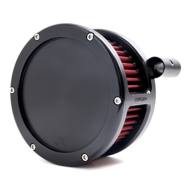 BA Air Cleaner Kit, Black finish, Red filter