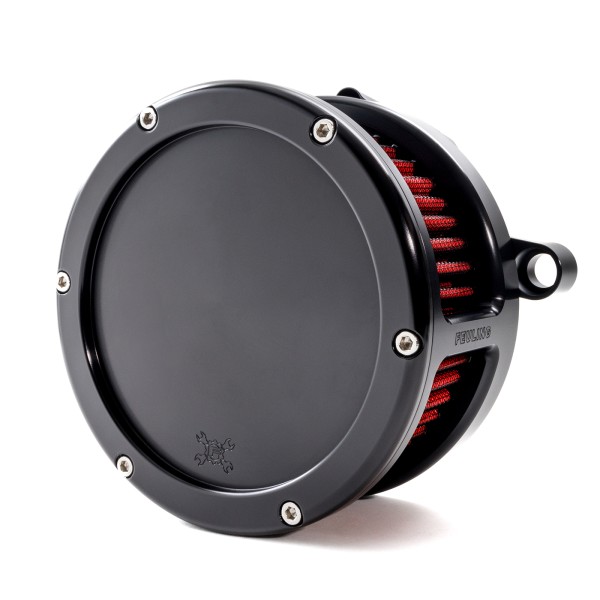 BA Air Cleaner Kit, Black finish, Red filter