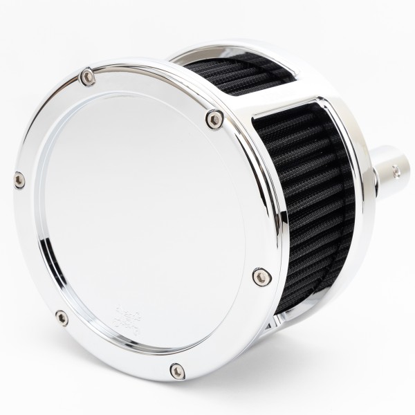 BA Race Series Air Cleaner Kit, Race Series tall cage, Chrome finish, Red filter