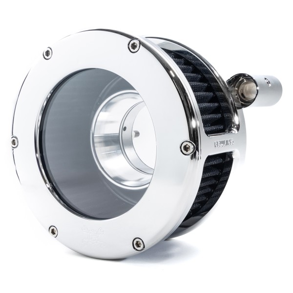 BA Air Cleaner Kit, Chrome finish, Black filter